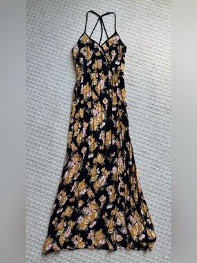 Black Floral Maxi Dress